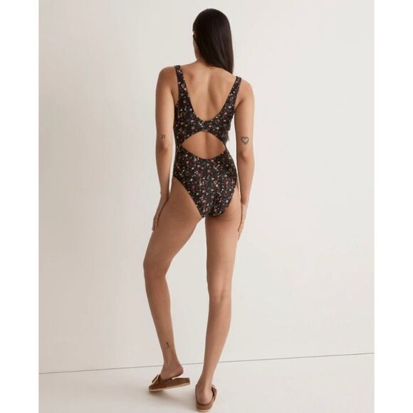 Madewell Cutout One-Piece Floral Swimsuit 4X NWT‎ - Picture 3 of 12